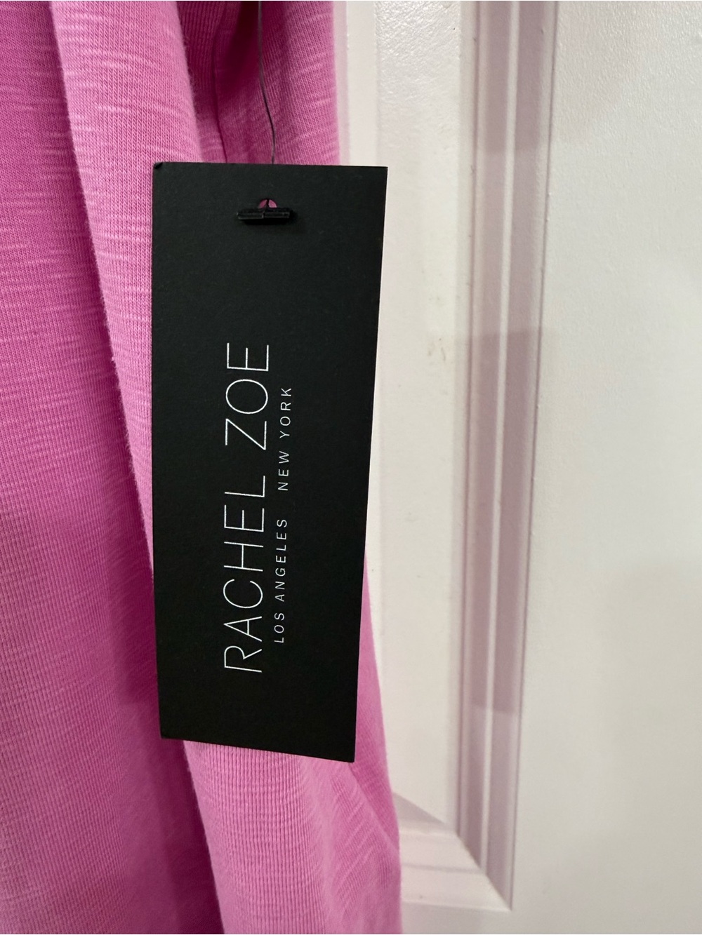 Rachel Zoe Scoop Neck Short Sleeve Tee in Magenta - Picture 7 of 7